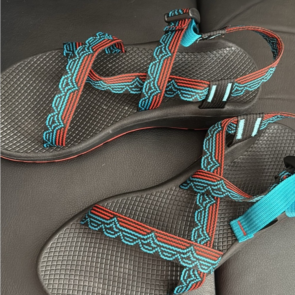 Chaco Women's Sandals in Teal and Black